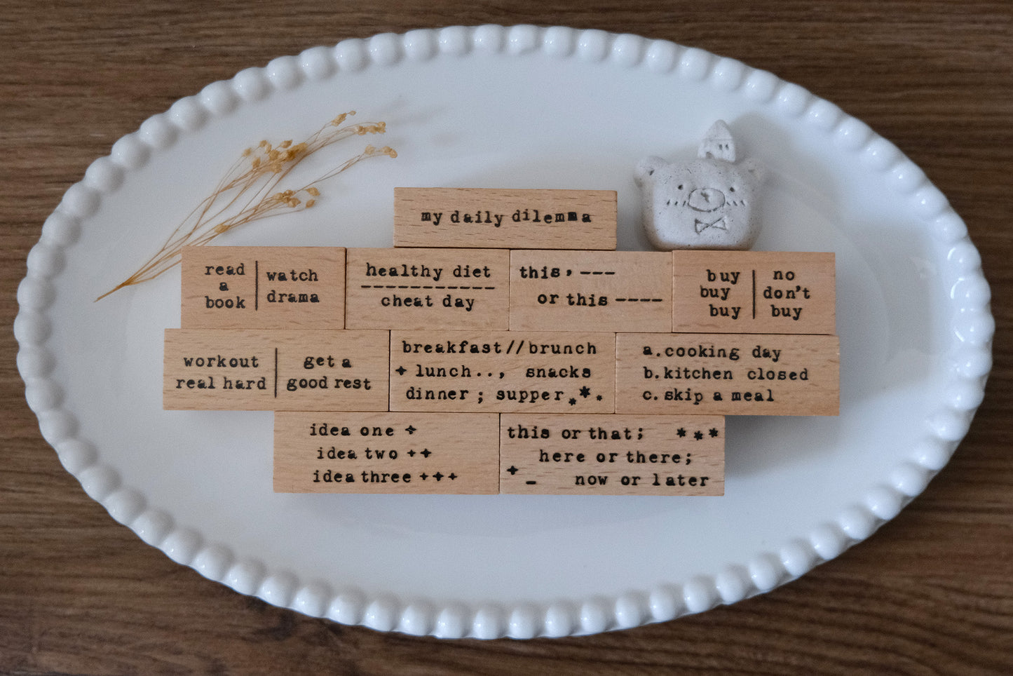 Eileen Tai Rubber Stamps - My Daily Dilemma Series