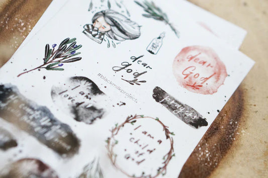 Black Milk Project Paper Sticker Sheet - Dear God