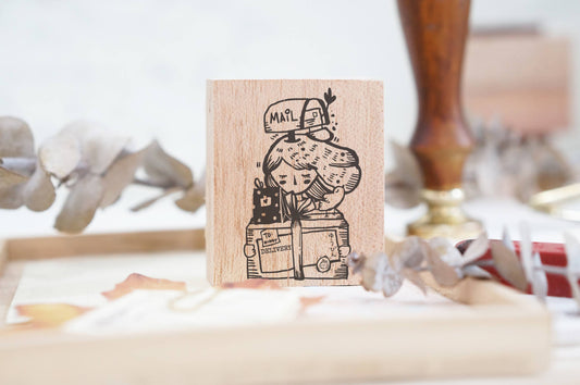 Black Milk Project Me Time Rubber Stamp - Delivery Girl
