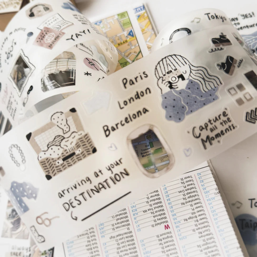 Journal Pages x rabch.jpg x Haba Megumi Kiss-cut PET Tape - Before Trip