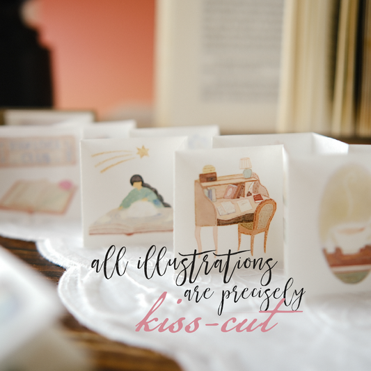 Teayou Kiss Cut Washi Sticker Book - Enchanted Library