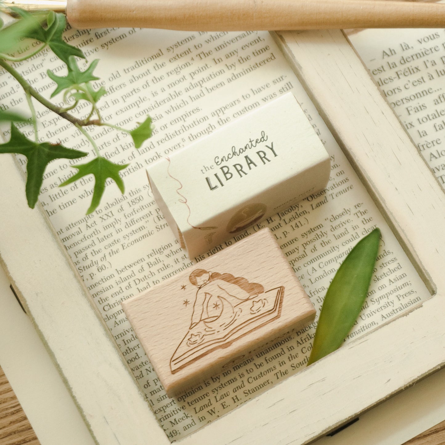 Teayou The Enchanted Library Rubber Stamp - Moonlight