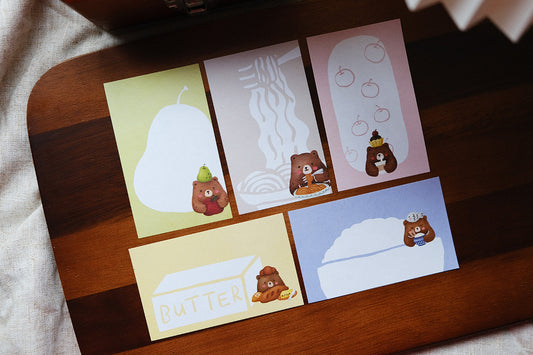 Eileen Tai Memo Pad - Foodie Bears V1.0