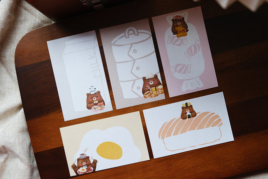Eileen Tai Memo Pad - Foodie Bears V2.0