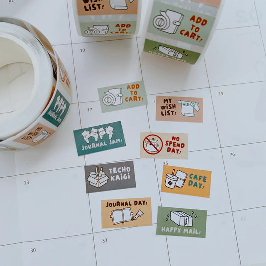 Katkreates Sticker Labels - Journal Day