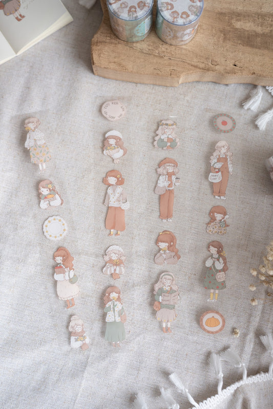 Sho Little Happiness Kiss Cut PET Tape - Hello Autumn