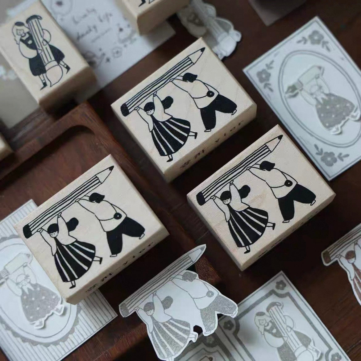 Yier Rubber Stamp - Pencil