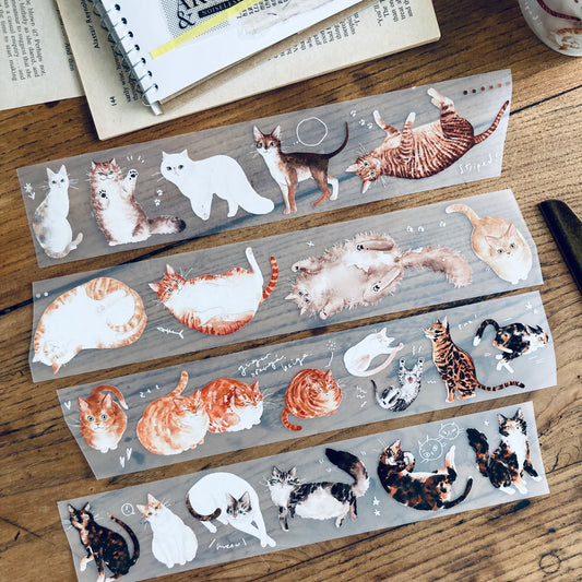 Somesortof.fern PET Tape - Ginger Cats