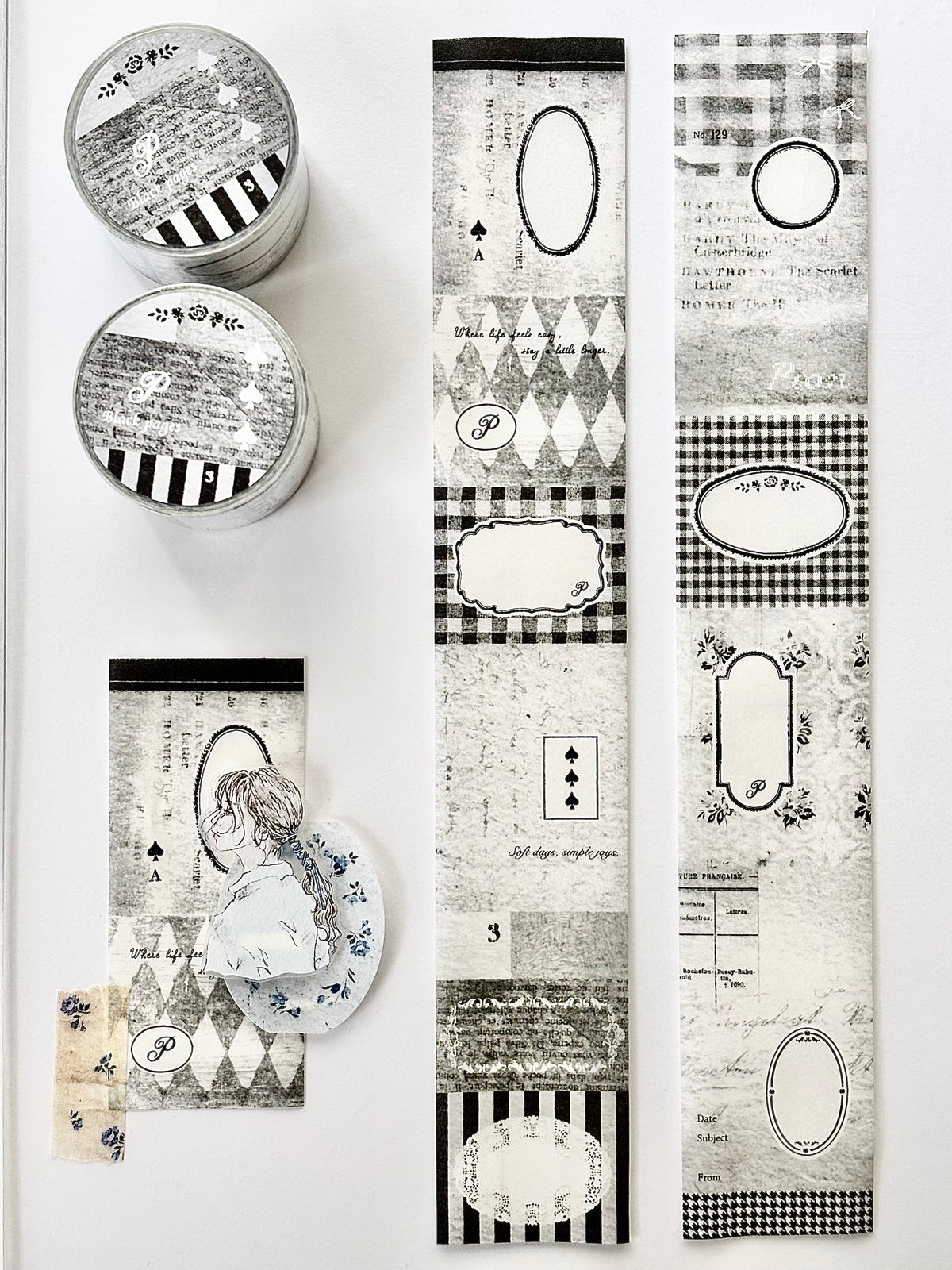 Pion Washi Tape - Black Pages