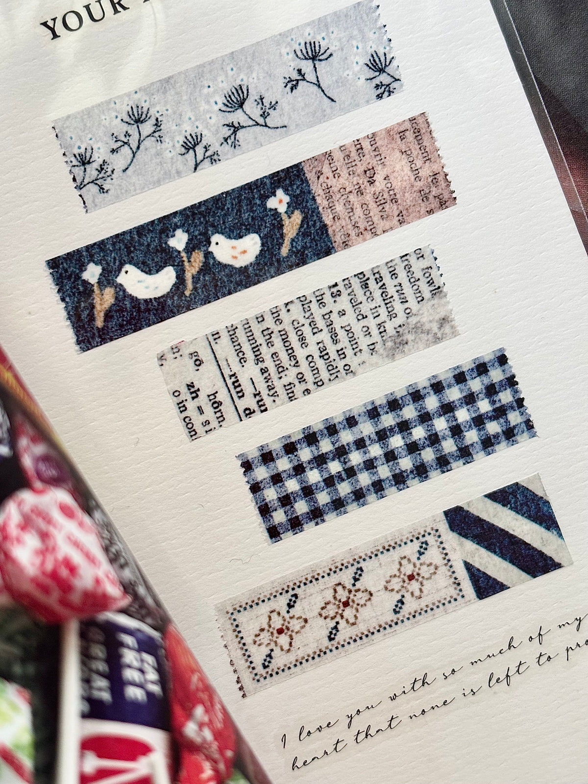 Pion Washi Tape - Vintage Garden (2 designs)