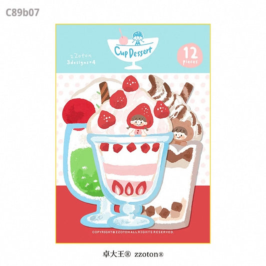 zZoton Molinta Memo Sheet Set - Cup Dessert