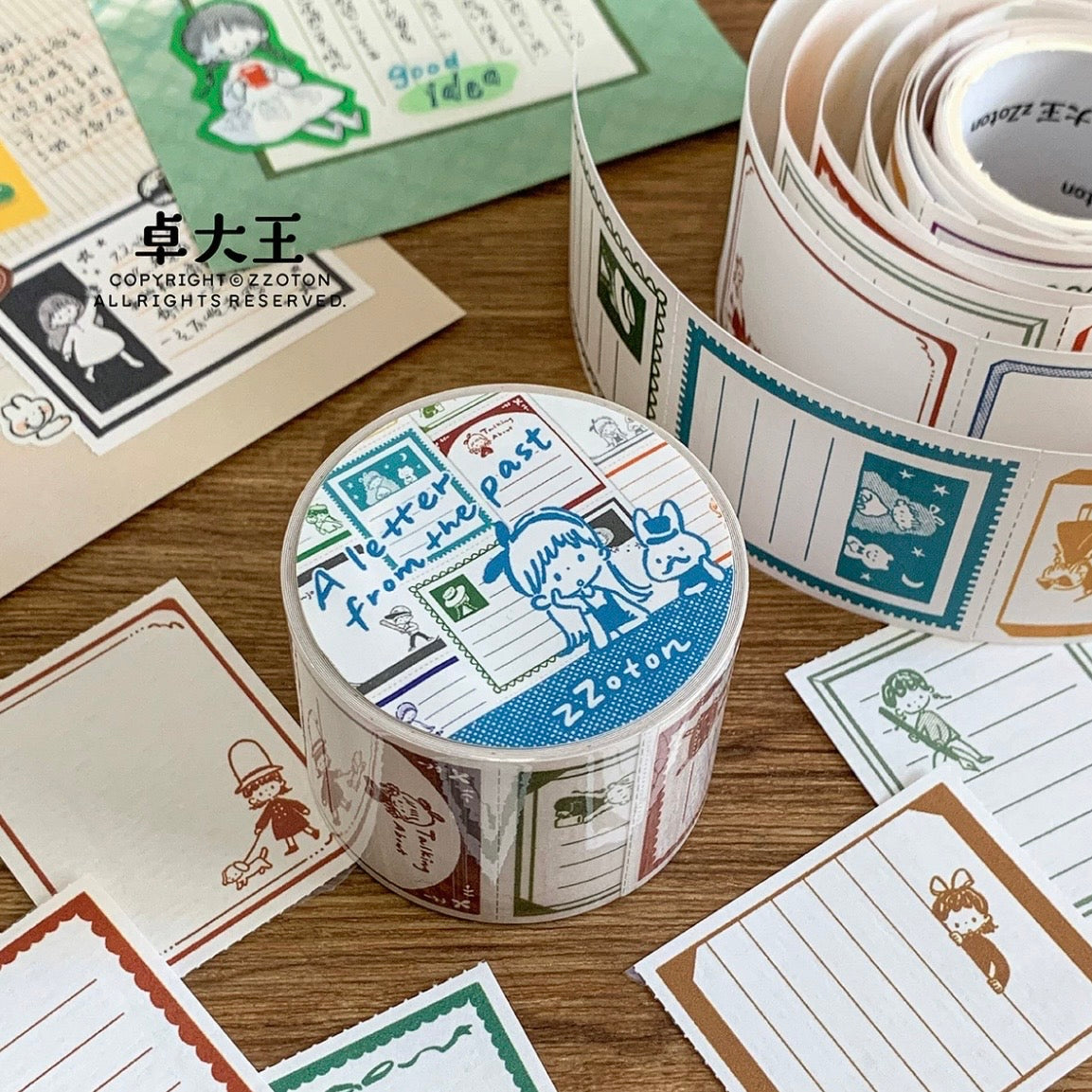 zZoton Molinta Sticky Note Roll - A Letter From the Past