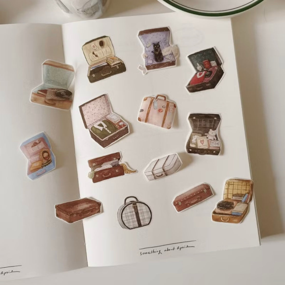 Yeoncharm Washi Tape - Leather Suitcases