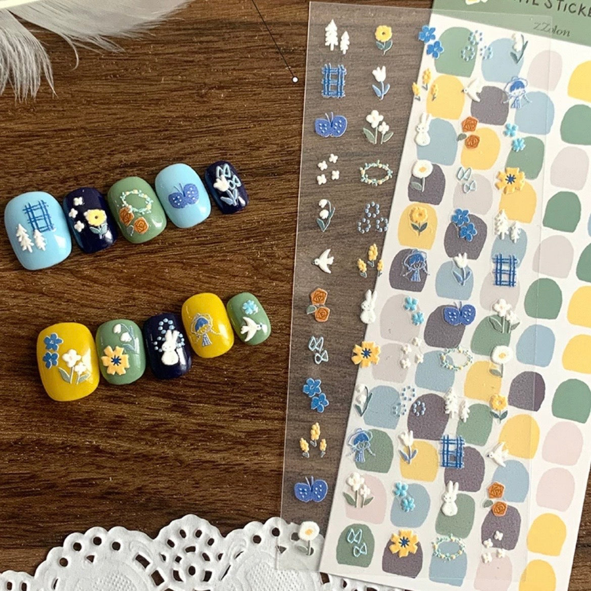 zZoton Molinta Nail Stickers - 6 Designs