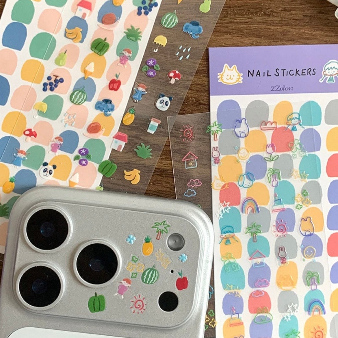 zZoton Molinta Nail Stickers - 6 Designs