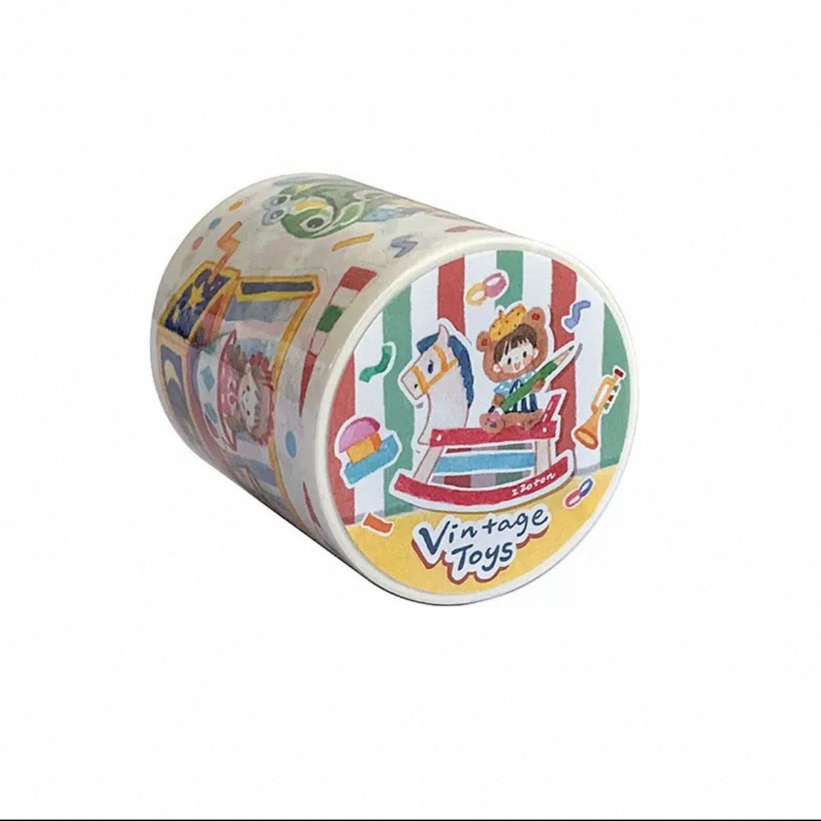 zZoton Molinta Kiss Cut Washi Tape - Vintage Toys