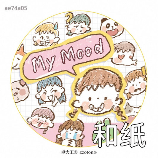 zZoton Molinta Kiss Cut Washi Tape - My Mood
