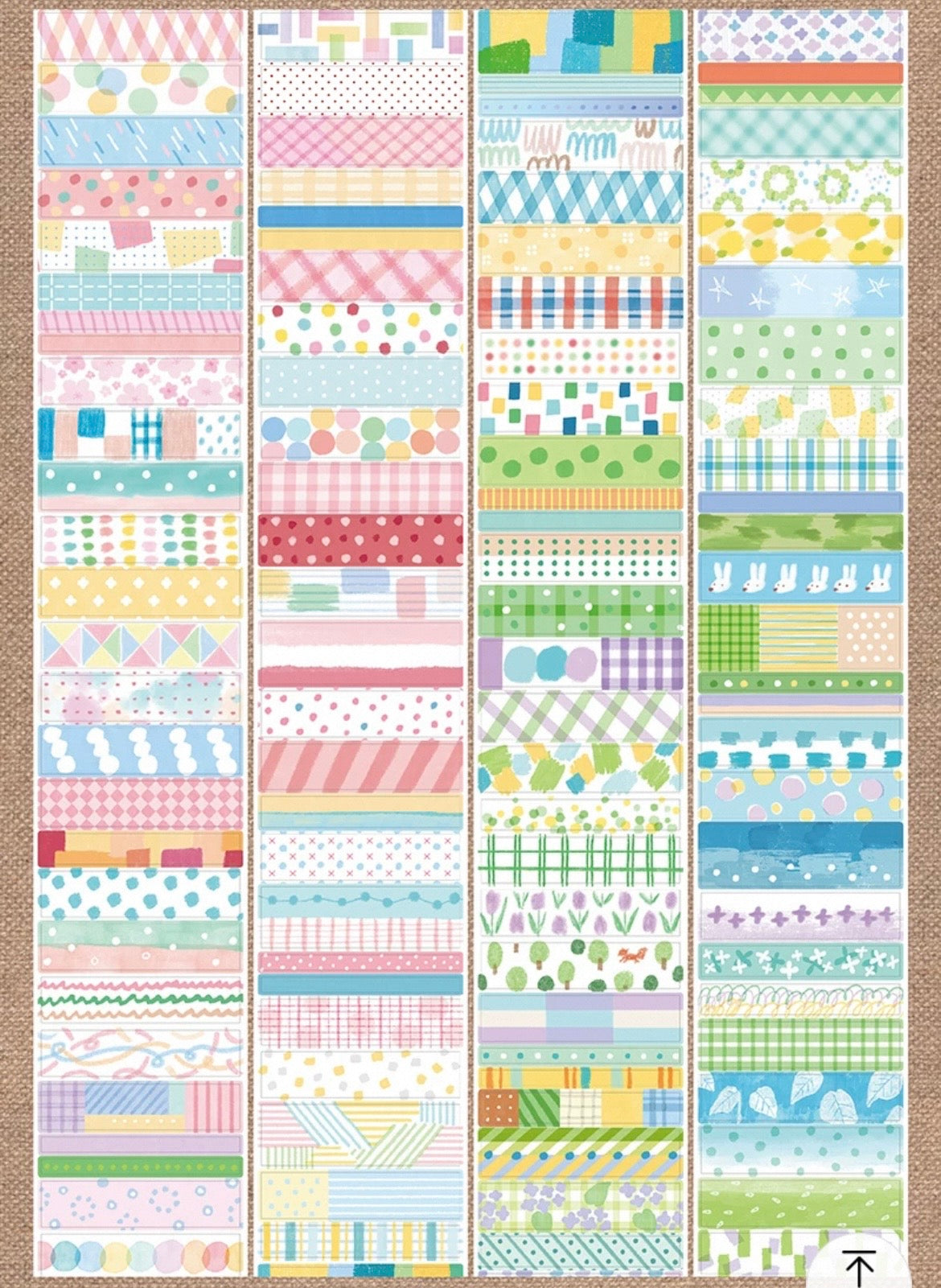 zZoton Molinta Kiss-Cut Washi Tape - Vibrant Pattern