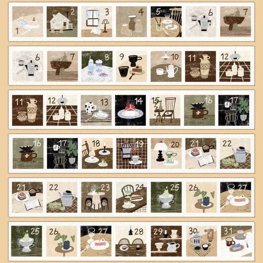 Yier Studio Kiss Cut Washi Tape - Leisure Time