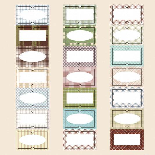 Yier Studio Label Stickers - Window Pane Notes