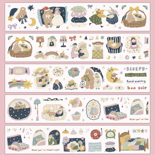 Yier Studio Kiss-Cut  PET Tape - Hug Goodnight