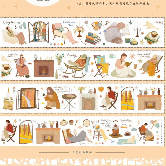 Yier Studio Kiss-Cut  PET Tape - Alone Time