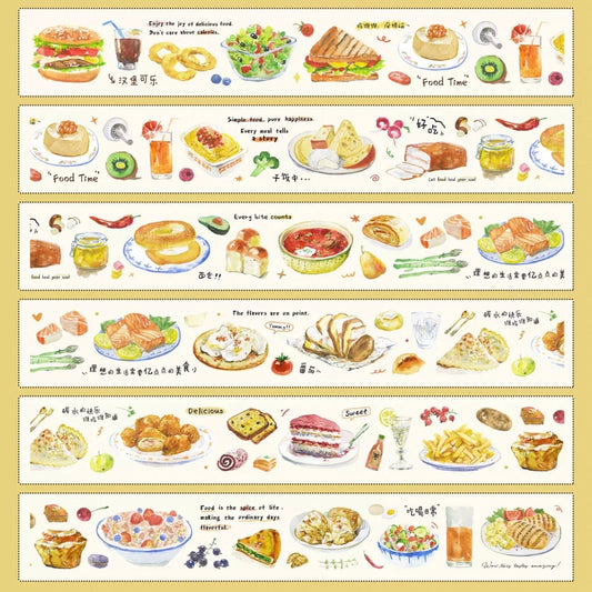 Yier Studio Kiss-Cut  PET Tape - Snack Talk