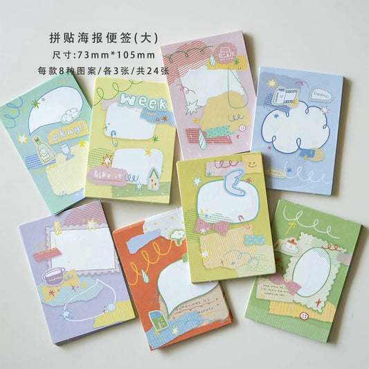 Orange Studio Memo Sheet Set - Collage Poster Large