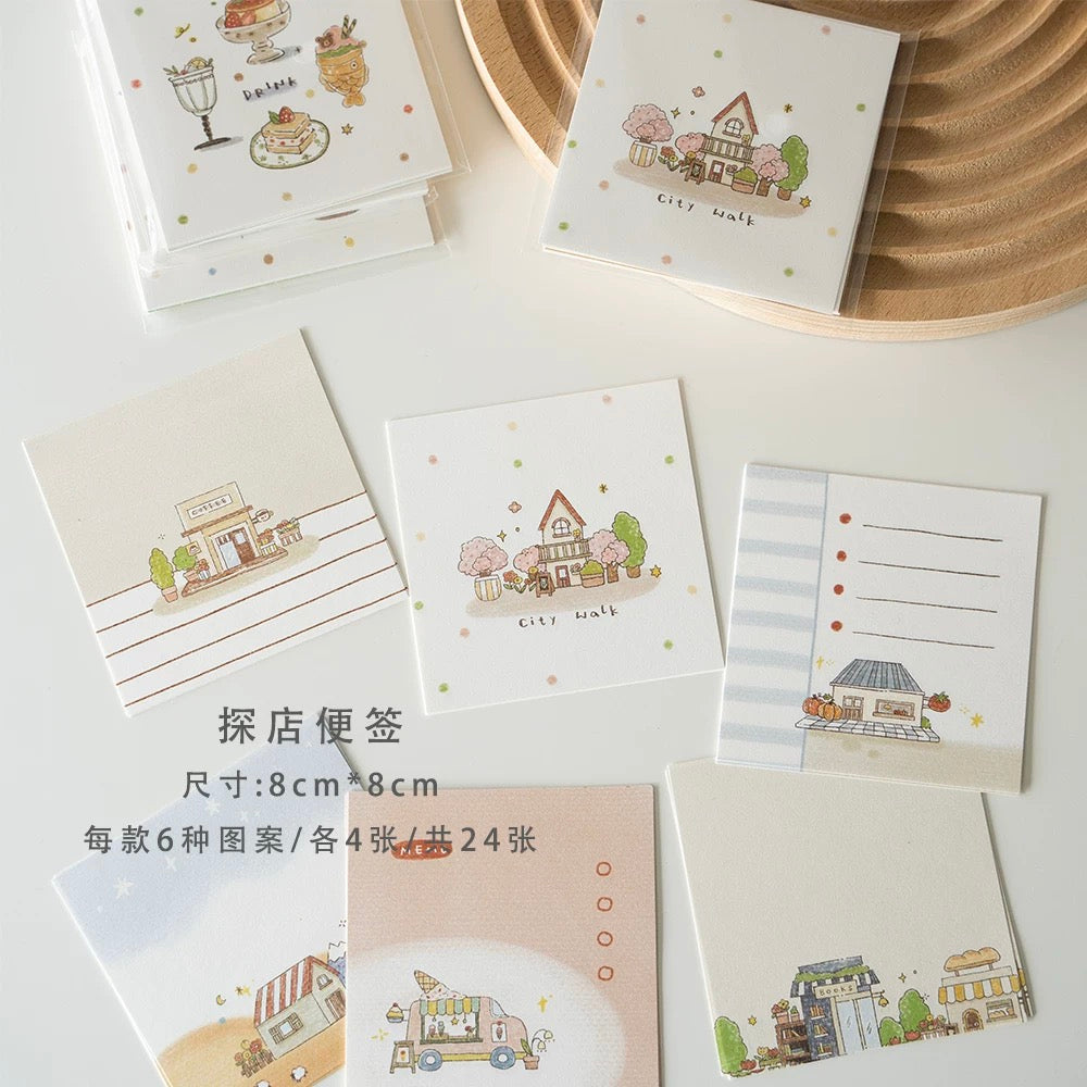 Orange Studio Memo Sheet Set - City Walk