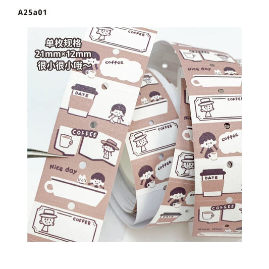 zZoton Molinta Label Stickers - Coffee