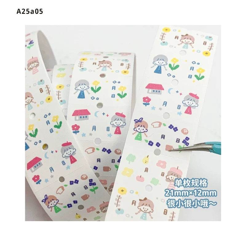 zZoton Molinta Label Stickers - Flowers