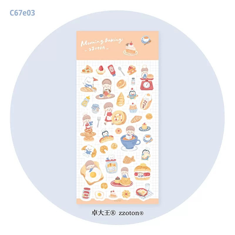 zZoton Molinta Sticker Sheet - Morning Baking