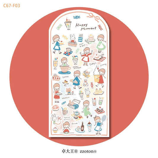zZoton Molinta Sticker Sheet - Happy Moment