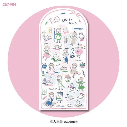 zZoton Molinta Sticker Sheet - Write Down