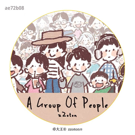 zZoton Molinta Washi Tape - A Group of People