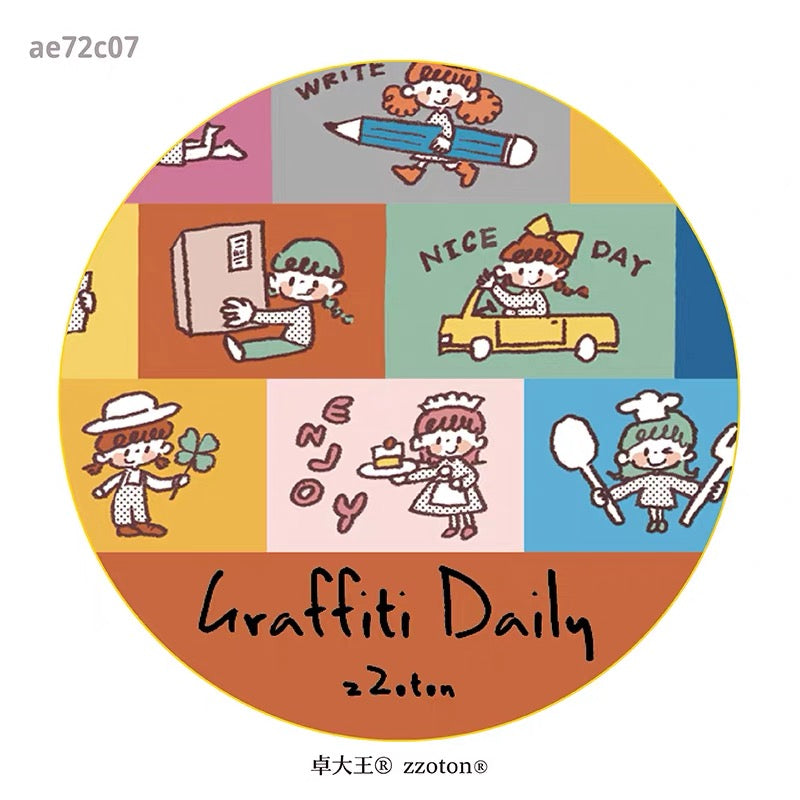 zZoton Molinta Washi Tape - Graffiti Daily