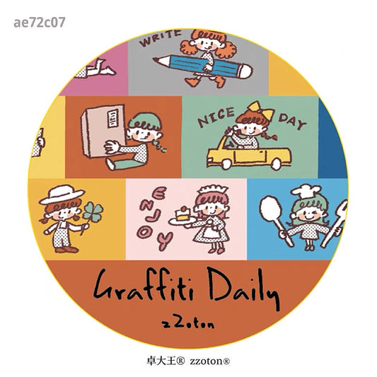 zZoton Molinta Washi Tape - Graffiti Daily