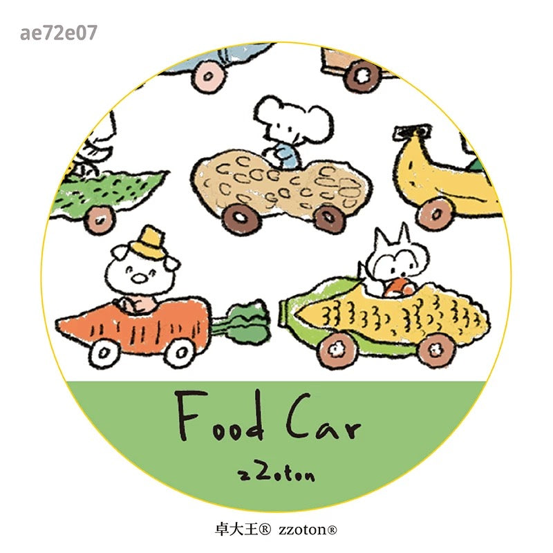 zZoton Molinta Washi Tape - Food Car