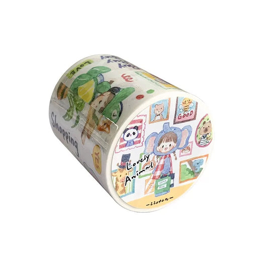 zZoton Molinta Kiss Cut Washi Tape - Lovely Animal