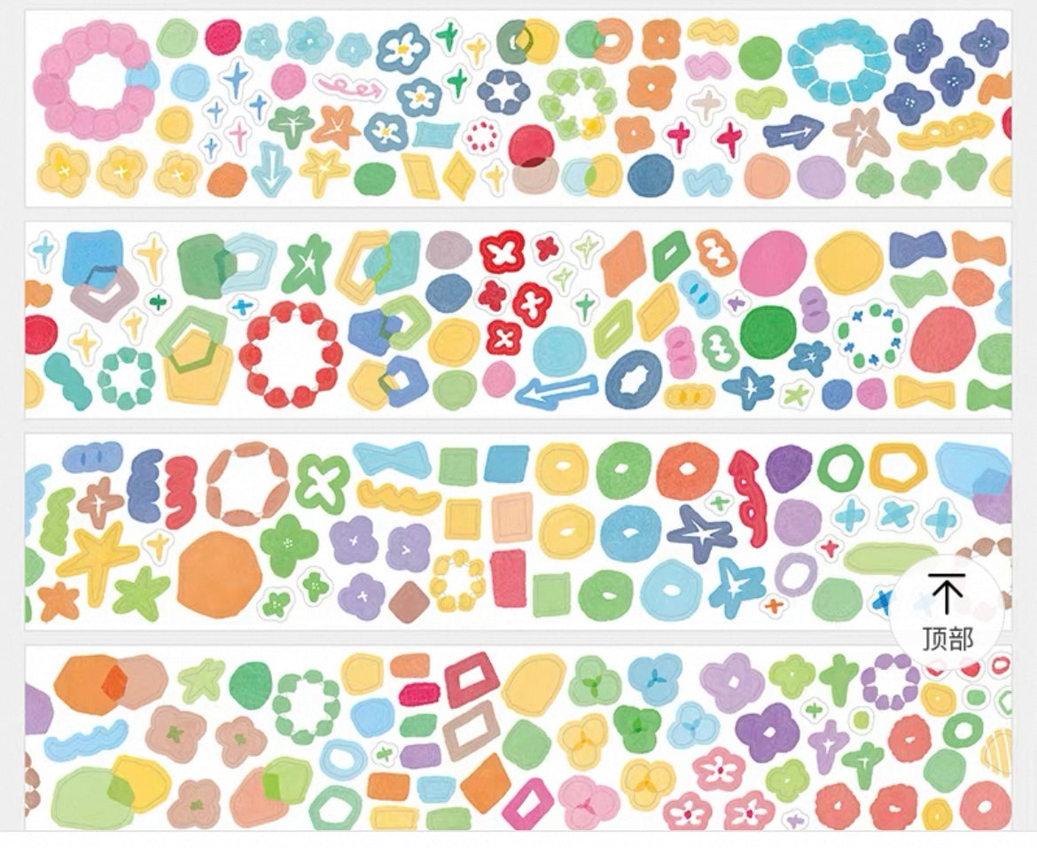 zZoton Molinta Kiss Cut Washi Tape - Deco Elements