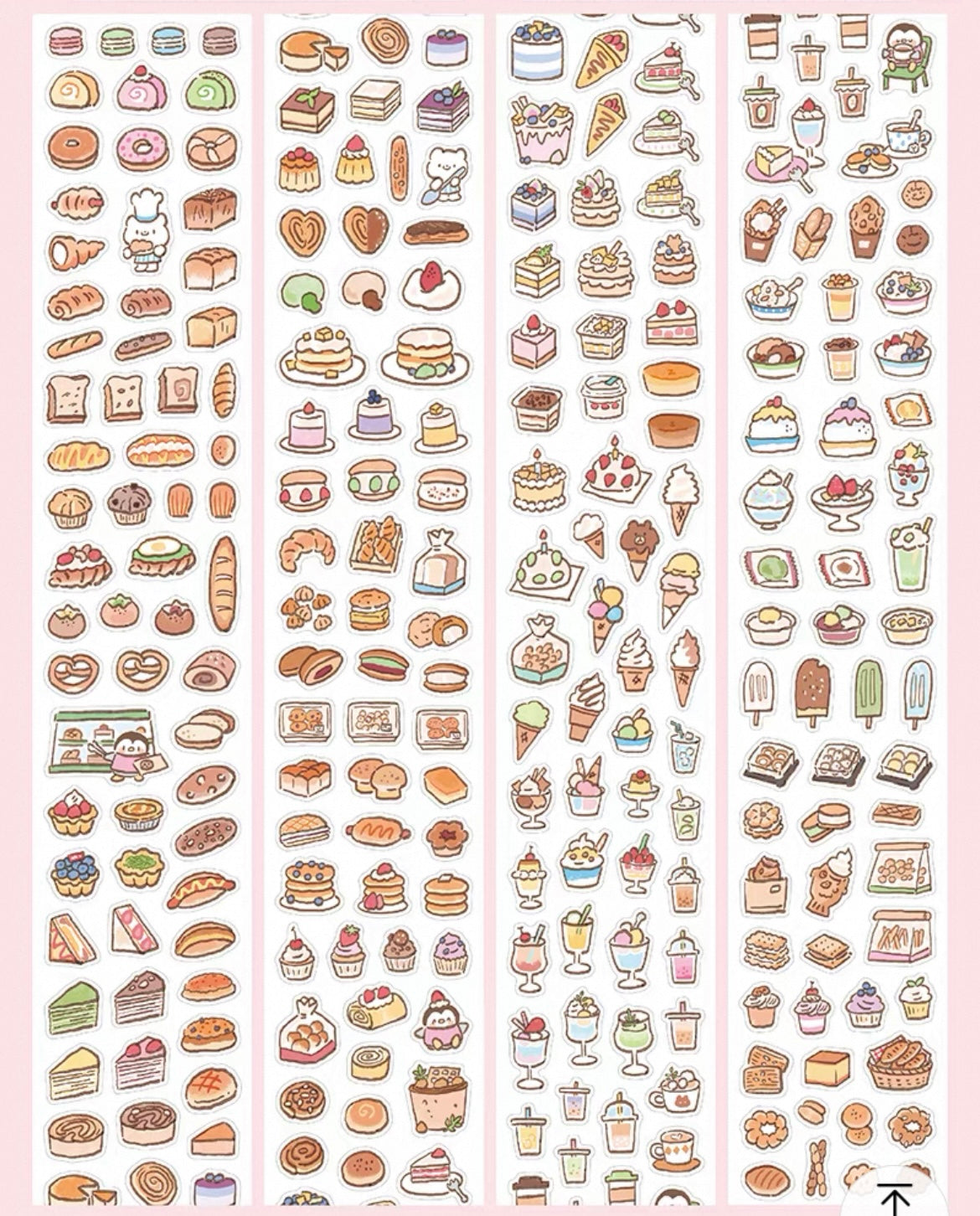 zZoton Molinta Kiss Cut Washi Tape - Baking and Dessert