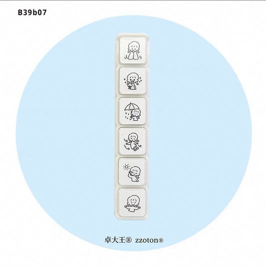 zZoton Molinta Mini Pre Inked Stamp Set - Weather