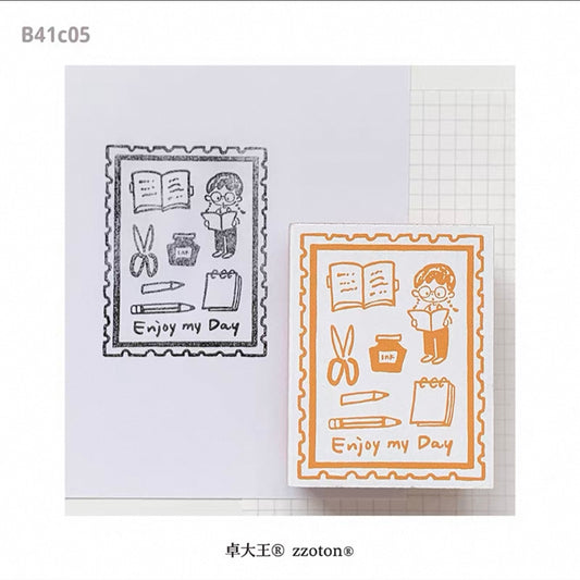 zZoton Molinta Rubber Stamp - Enjoy My Day