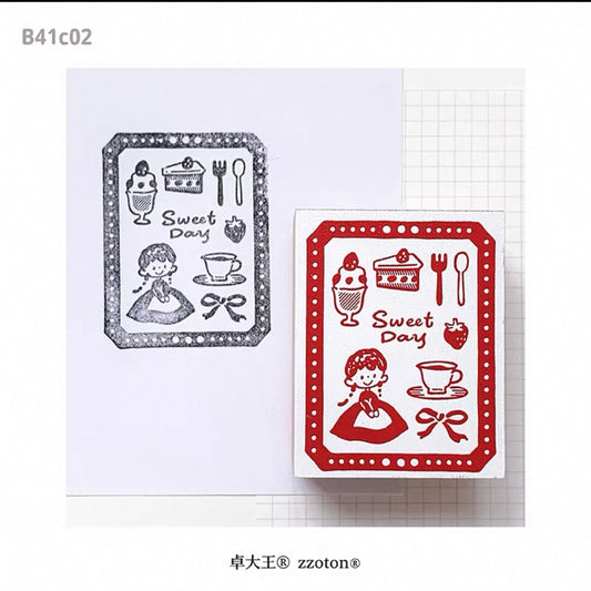 zZoton Molinta Rubber Stamp - Sweet Day
