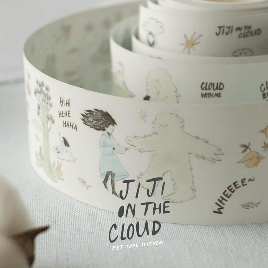 Teayou Kiss Cut PET Tape - Ji Ji on the Clouds