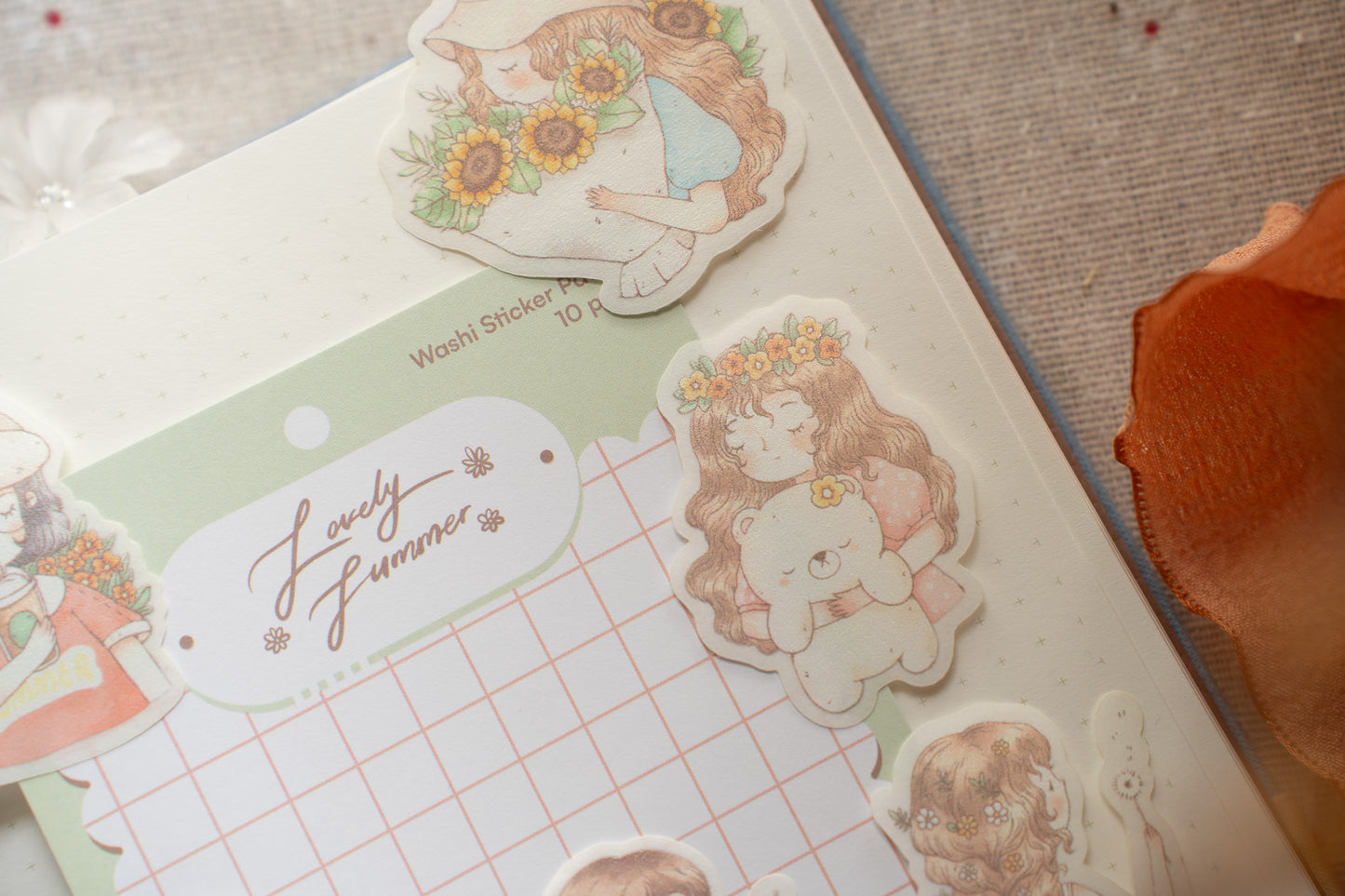 Sho Little Happiness Washi Sticker Pack - Lovely Summer