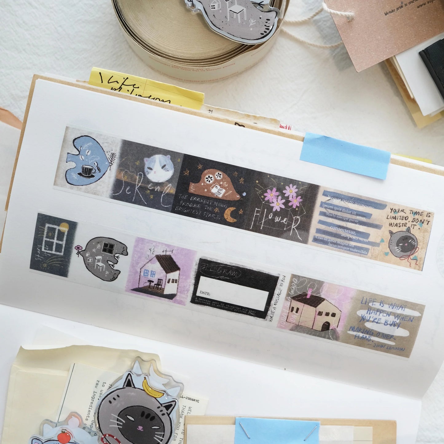 Kurukynki Nonchalant Washi Tape with Backing