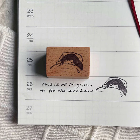 MsBulat Rubber Stamp - Not Getting Up