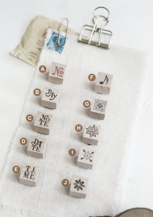 Black Milk Project  Rubber Stamp - Pages of Me Mini Icons