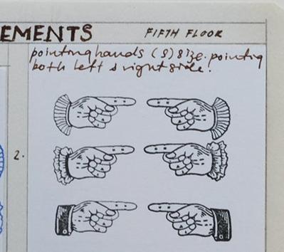 Kurukynki Rubber Stamp Collection - Pointing Hands (s)